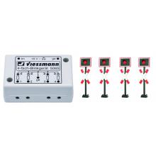 Viessmann 5835 H0 St. Andrews crosses 4 pieces with flashing electronics 36mm