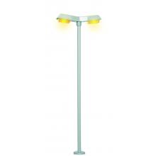 Viessmann H0 6098 Doppelte Moderne Straßenleuchte 2 LED gelb 10cm
