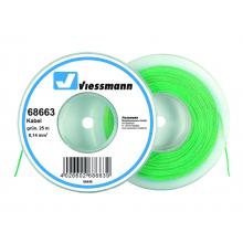Viessmann 68663 - Cable 25 m, 0.14 mm² in green
