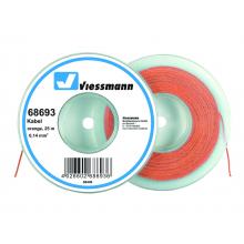Viessmann 68693 Kabel 25 m - 0,14 mm²  orange