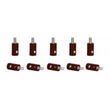 Viessmann 6873 Querlochstecker braun 10 Stück