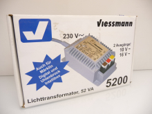Viessmann 5200 Lichttransformator mit 2 Ausgängen 52 VA 10V und 16V